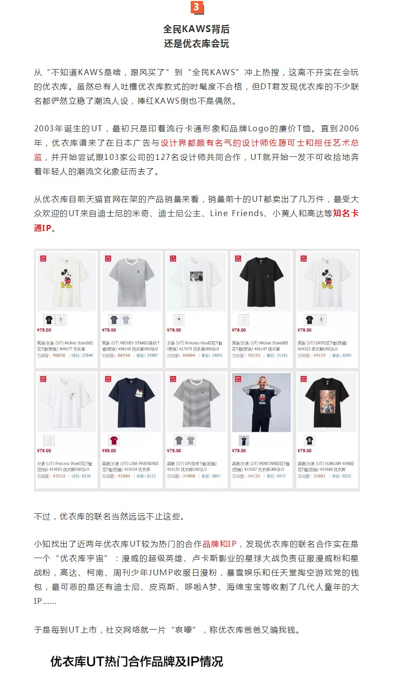 优衣库联名艺术家KAWS遭疯抢 网友：不要钱吗？