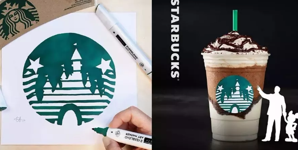 当星巴克LOGO遇到迪士尼角色，你会买吗？